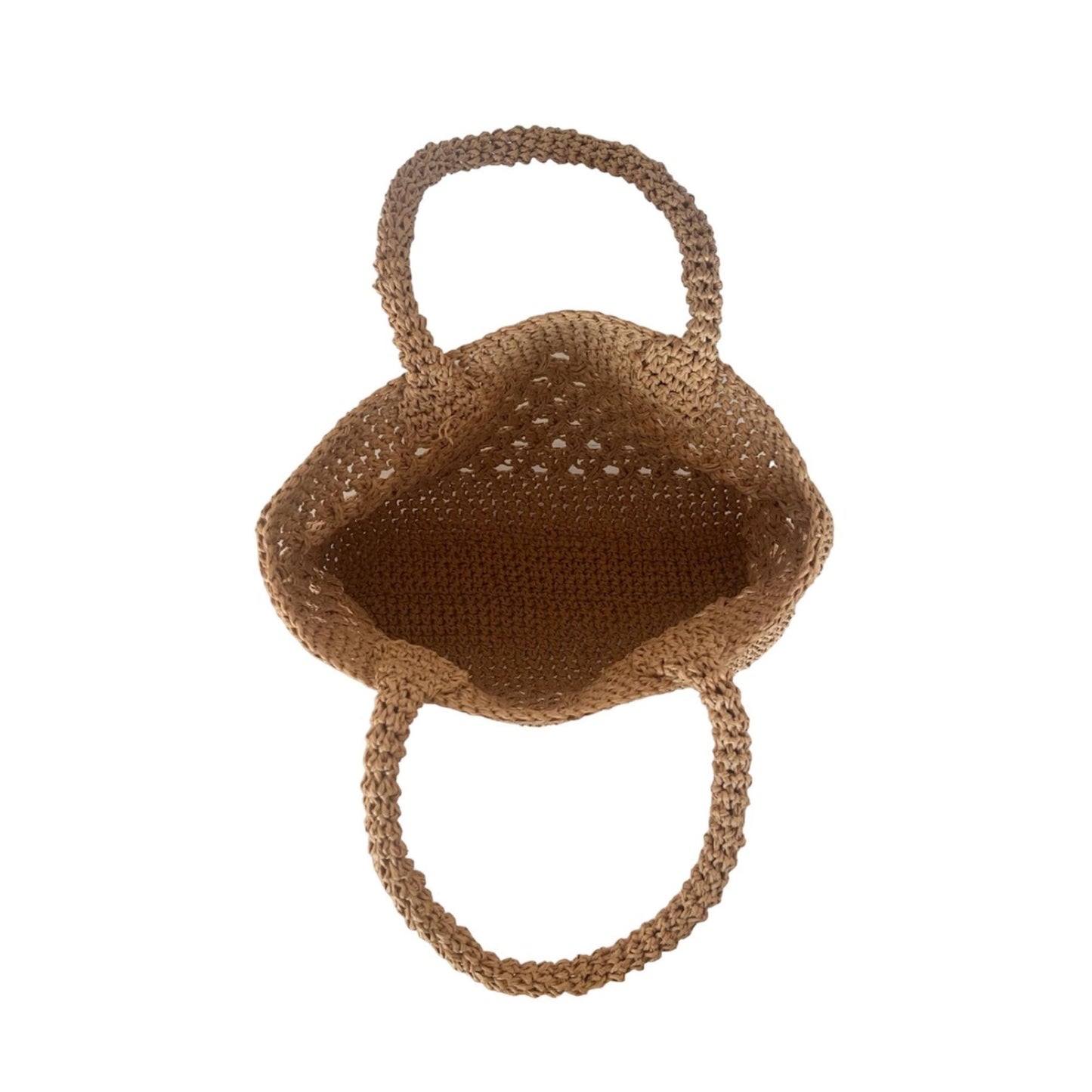 Handmade Crochet Raffia Tote Bag – Boho Star Pattern Straw Bag, Eco-Friendly Summer Beach & Market Tote