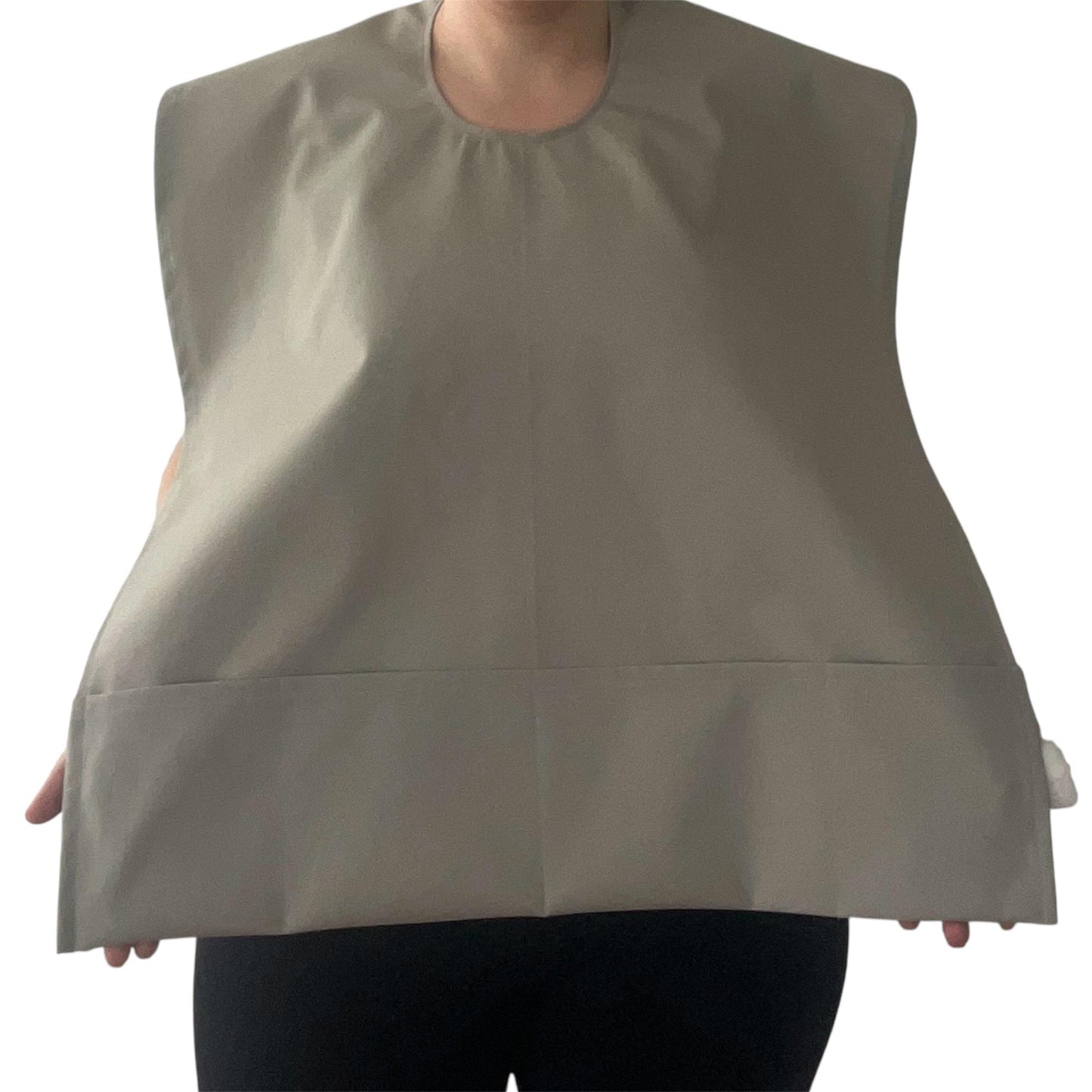 Waterproof Stain Resistant Adult Bib with Large Pocket – Full Coverage Senior & Special Needs Dining Aid